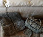 Leopard Travel Bag, Garment Bag & Makeup Bag
