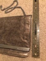 Michael Kors Gold/Bronze Leather Handbag Evening Bag Clutch