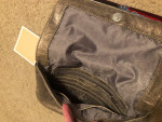 Michael Kors Gold/Bronze Leather Handbag Evening Bag Clutch