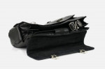 Men's briefcase Piquadro Modus black leather business laptop bag