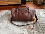 Tecovas Large Brown Leather Duffel Bag