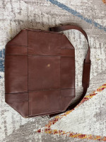 Tecovas Large Brown Leather Duffel Bag