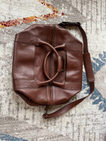 Tecovas Large Brown Leather Duffel Bag