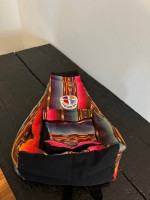 Shoulder bag rainbow color with patch like new shoulder bag