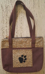 Handmade Fabric Purse, bag, tote, zipper closure