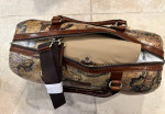 NWT Patricia Nash Weekender Leather Luggage Map Duffle Bag Carry On