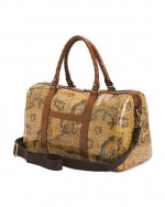 NWT Patricia Nash Weekender Leather Luggage Map Duffle Bag Carry On