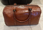 NWT Patricia Nash Milano Weekender Leather Tan Brown Duffle Bag