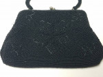 Vintage Black Beaded Evening Purse "Bag by Debbie"