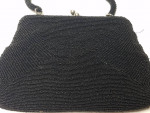 Vintage Black Beaded Evening Purse "Bag by Debbie"