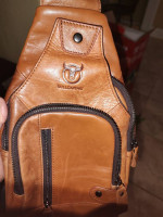 Bullcaptain sling style leather crossbody bag