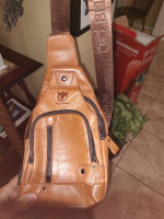 Bullcaptain sling style leather crossbody bag