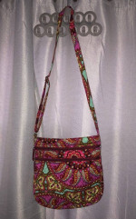 Vera Bradley Triple Zip Hipster Crossbody Bag