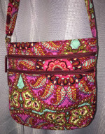 Vera Bradley Triple Zip Hipster Crossbody Bag