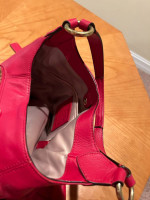 Coach Red Leather Hobo Bag