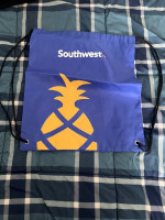 Southwest Airlines Drawstring Bag