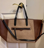 Neiman Marcus All Leather Reversible Tote Bag