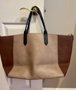 Neiman Marcus All Leather Reversible Tote Bag
