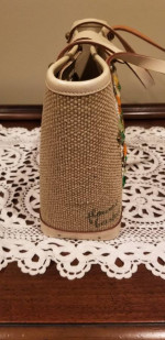 Vintage 1960s Enid Collins "Flower Basket" Tote Bag