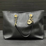Real New With Tags Michael Kors Black Leather Shoulder Bag Handbag