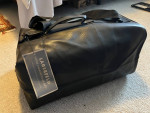 Lagerfeld Leather Duffel / Bag / Luggage - NEW with tags, black