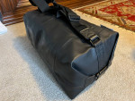 Lagerfeld Leather Duffel / Bag / Luggage - NEW with tags, black
