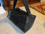 Lagerfeld Leather Duffel / Bag / Luggage - NEW with tags, black