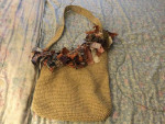 Shabby chic shoulder bag purchased in Lenox, Massachusetts