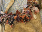 Shabby chic shoulder bag purchased in Lenox, Massachusetts