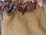 Shabby chic shoulder bag purchased in Lenox, Massachusetts