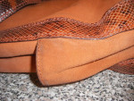 Vintage orange Michael Kors suede bag
