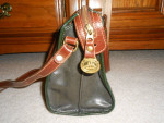 Vintage Brahmin Black/brown Leather Satchel Bag