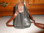 Vintage Brahmin Black/brown Leather Satchel Bag