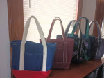 Medium Solid "LANDS'END" Tote Bag