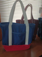 Medium Solid "LANDS'END" Tote Bag