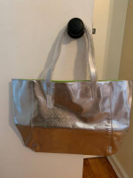 Silver Tote Bag
