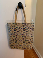 Beige / Gold Floral Bag