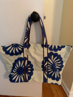 Blue Floral Travel / Shopping multi-purpose bag