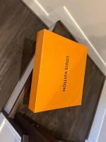 Louis Vuitton boxes and bag