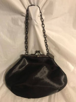 LANVIN Parfums Black Satin Bag
