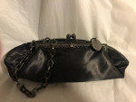 LANVIN Parfums Black Satin Bag