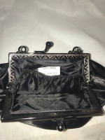 LANVIN Parfums Black Satin Bag