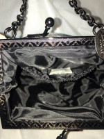 LANVIN Parfums Black Satin Bag
