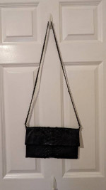 Python leather bag