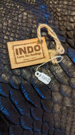 Python leather bag