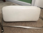 Kate Spade White Leather Dome Crossbody Bag/Purse