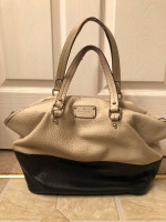 Kate Spade Black and White Leather Bag/Purse