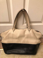 Kate Spade Black and White Leather Bag/Purse