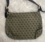 DOONEY & BOURKE GREEN SIGNATURE SHOULDER BAG