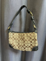COACH brown logo buckle shoulder bag $40 OBO